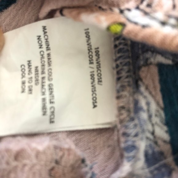 O'Neill Chloe Blush Pink Floral Maxi High low off the shoulder dress - Picture 4 of 4